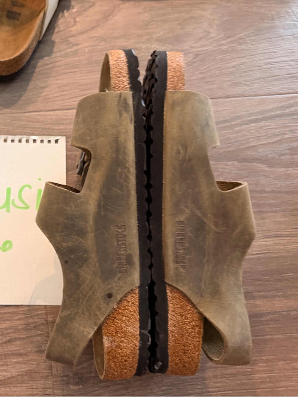 Birkenstock Brown Suede Adjustable Double-Strap Sandals - Picture 3 of 3